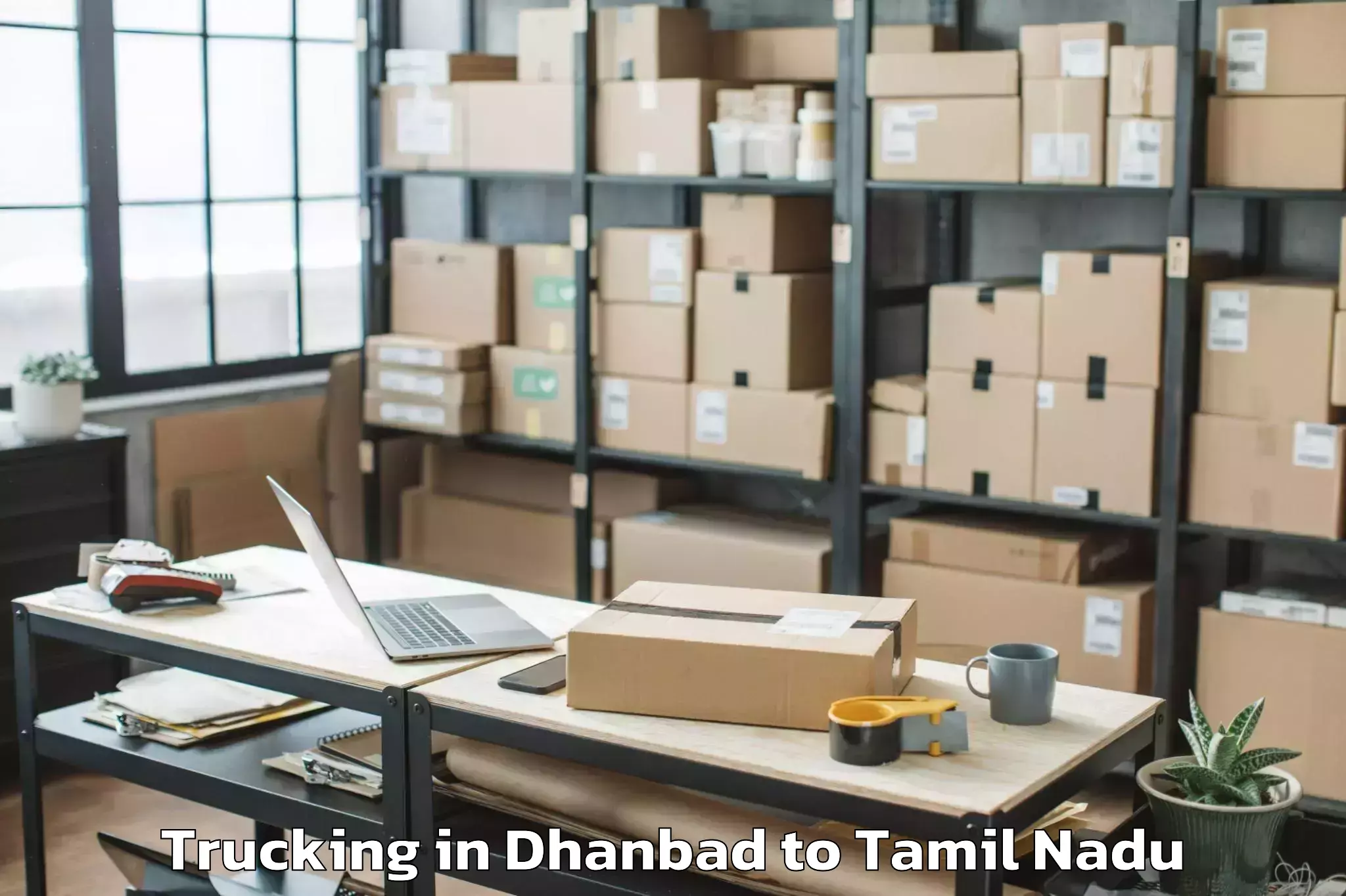 Dhanbad to Manachanallur Trucking Booking